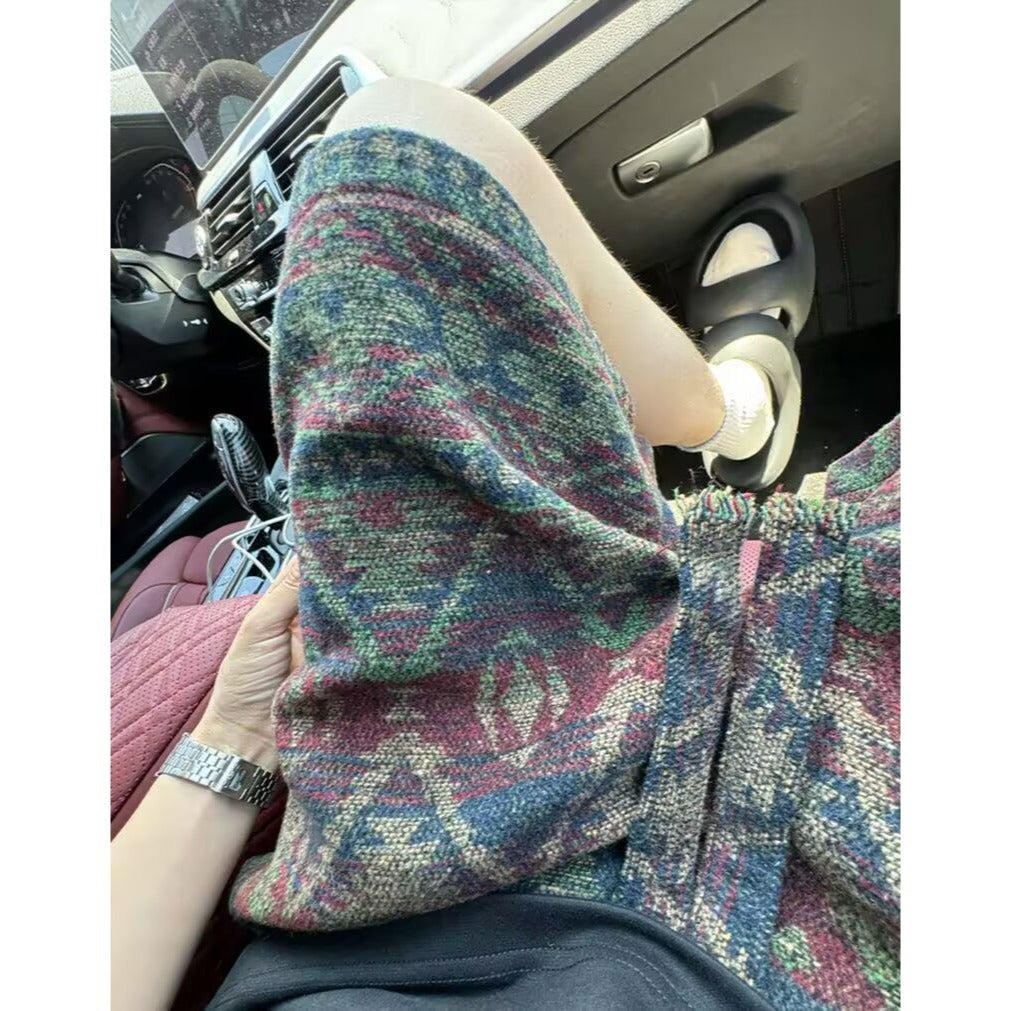 American-style Heavy Knitted Woolen Casual Shorts