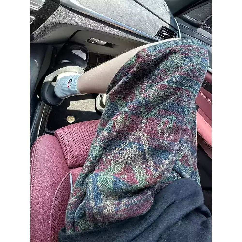 American-style Heavy Knitted Woolen Casual Shorts